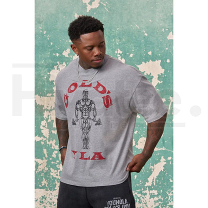Gold's Iron Legacy Icon Tee – Classic Bodybuilding Graphic T-Shirt