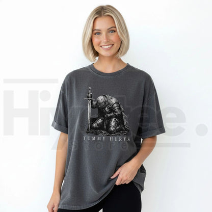 Comfort Colors Tummy Hurts Knight Dark Fantasy Tee