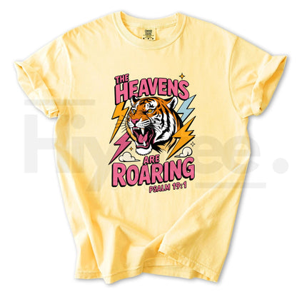 Roaring Heavens Heavy Cotton Unisex Graphic T-Shirt