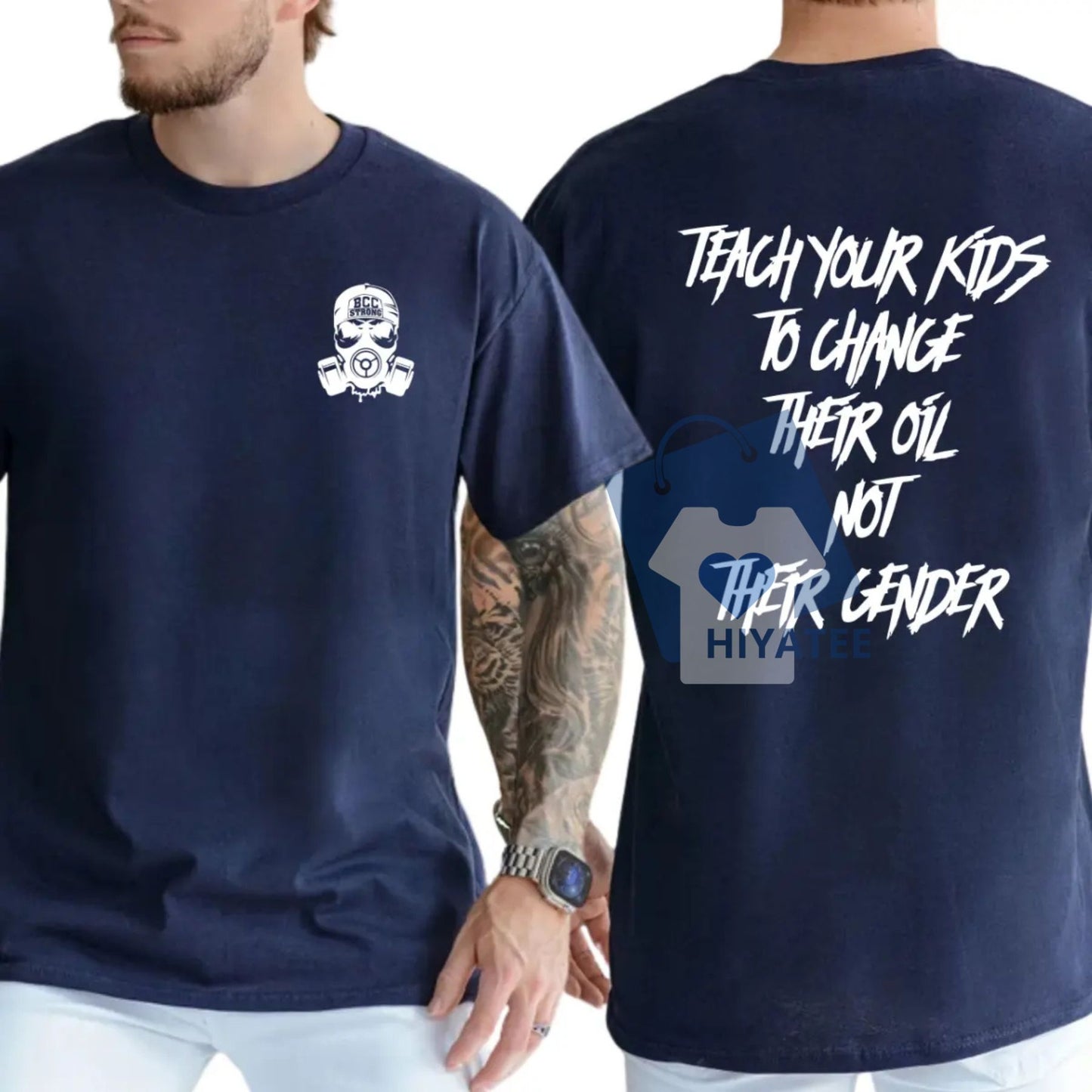Teach Your Kids To Change Their Oil Not Their Gender T-Shirt – Bold Statement Graphic Tee, Unisex Cotton Shirt for Men & Women