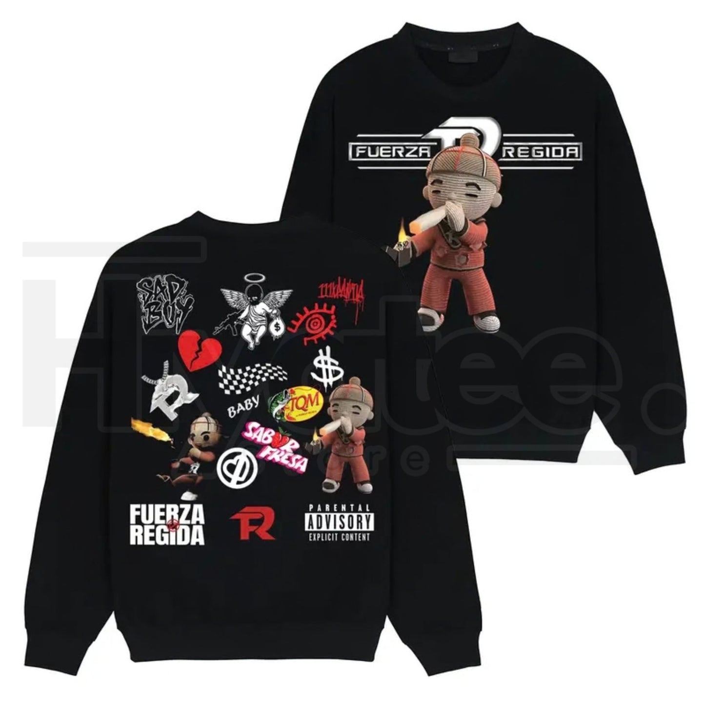 Vintage Fuerza Regida "All Top Songs" Graphic Tee – Latino Streetwear Merch