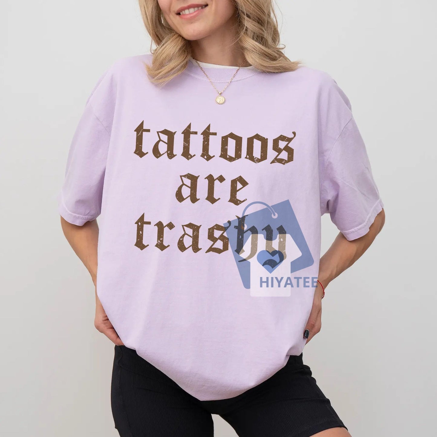 Tattoos Are Trashy Retro Graphic Tee – Funny Tattoo Lover Gift Shirt