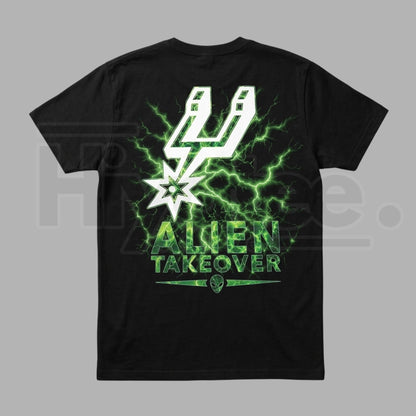Retro Alien Takeover T-Shirt – Vintage Sci-Fi UFO Extraterrestrial Graphic Tee