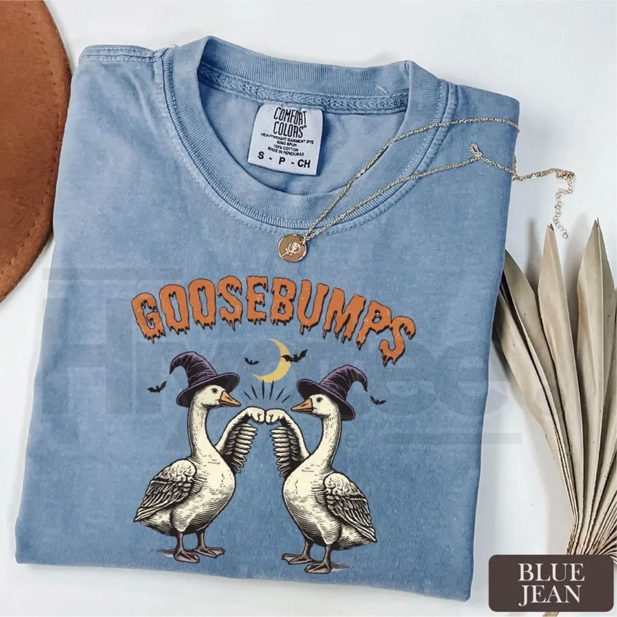 Goose Bumps Halloween Silly Goose Comfort Colors T-Shirt