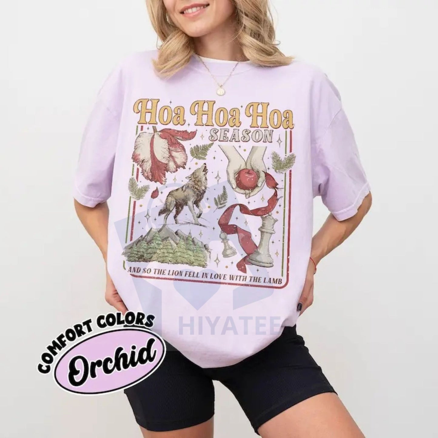 Comfort Colors Twilight Inspired Vintage T-shirt – "Hoa Hoa Hoa Season" Trendy Graphic Tee, Vampire Fan Gift