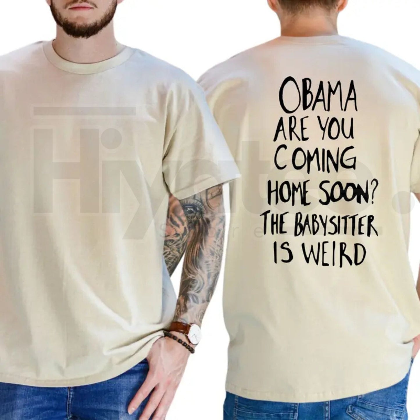 Obama Are You Coming Home Soon The Babysitter Is Weird T-Shirt – Funny Political Meme Tee