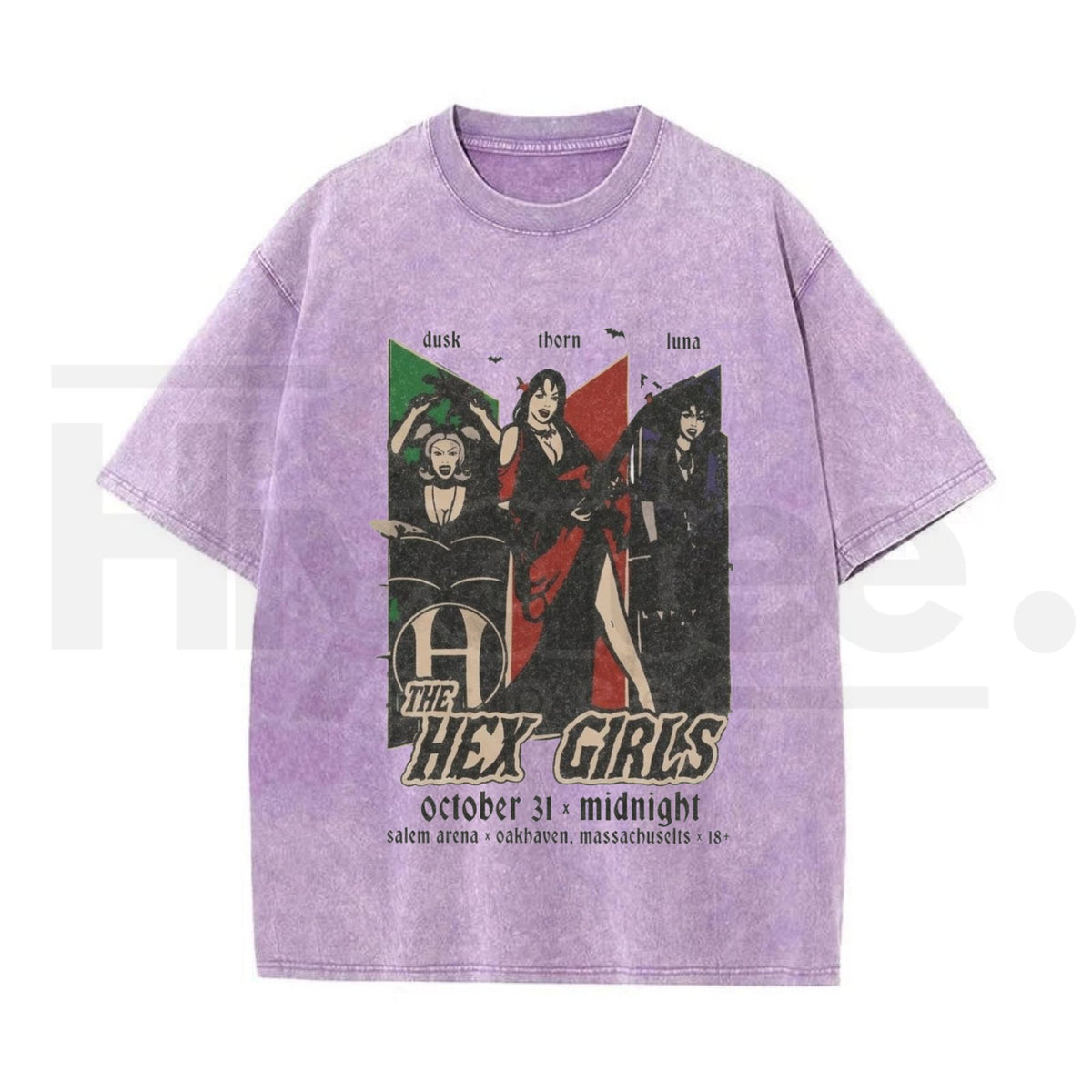 Vintage Acid Wash Gothic Rock Band Art Streetwear T-Shirt – Men's Oversized Dark Aesthetic Heavyweight Cotton Graphic Tee