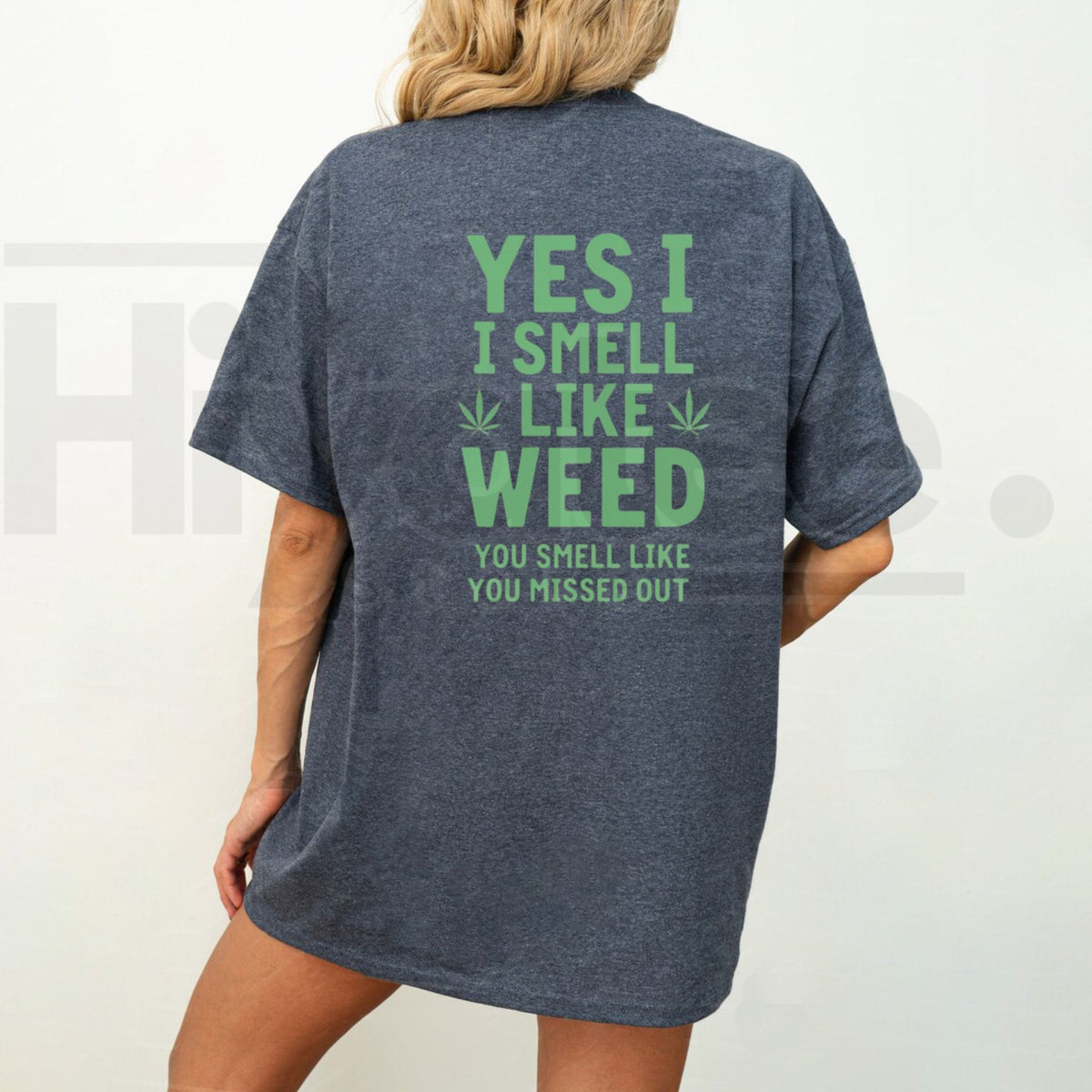 Yes I Smell Like Weed Short Sleeve T-Shirt – Funny Cannabis Streetwear Graphic Tee