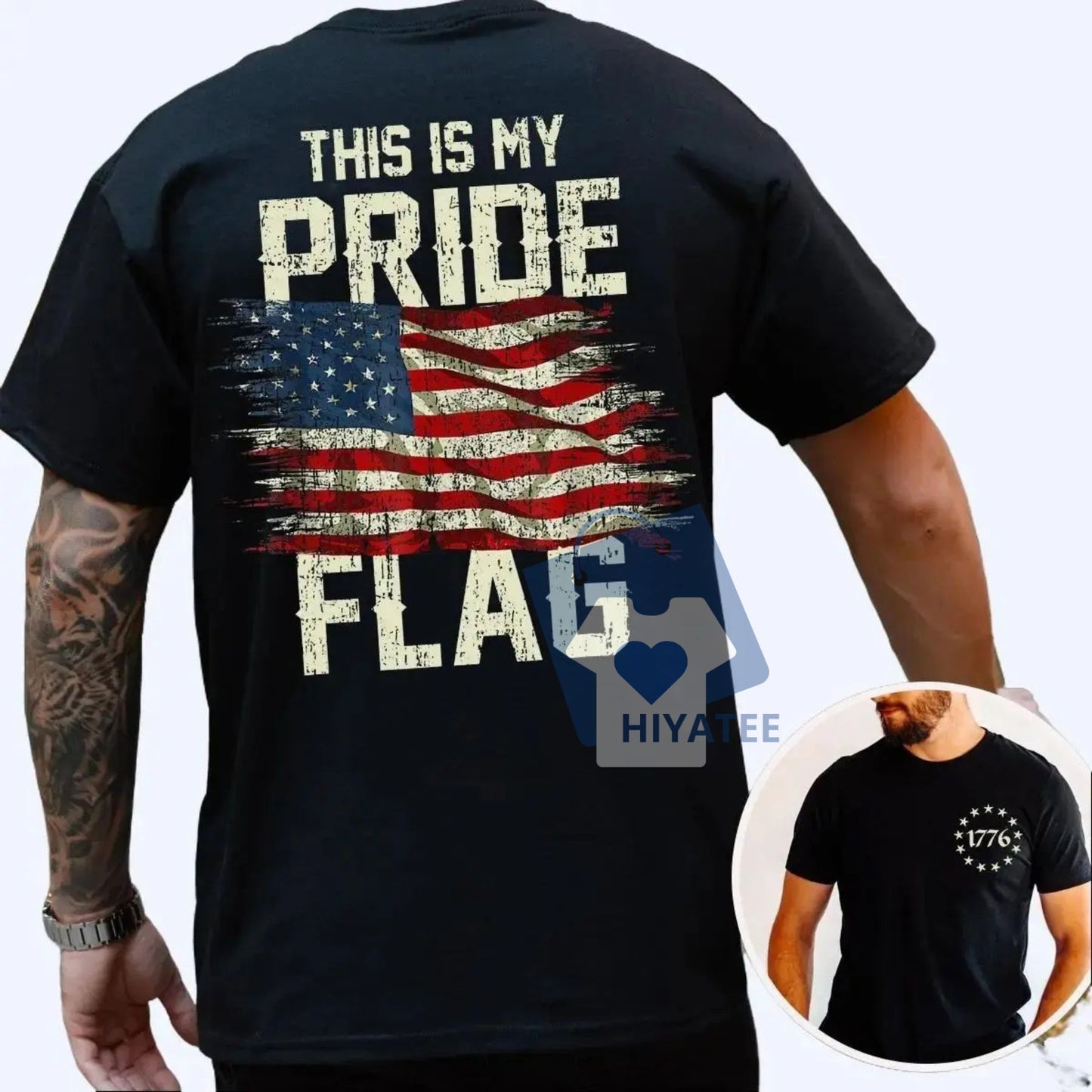 1776 T-Shirt – This Is My Pride Flag Patriotic Tee