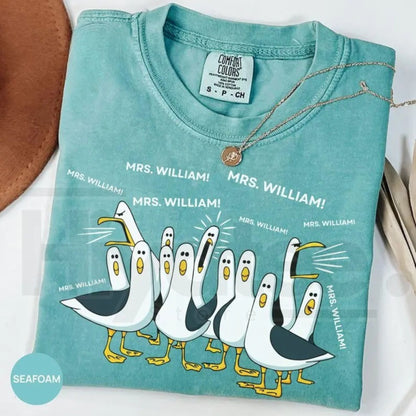 Comfort Colors® Custom Seagull Teacher Shirt – Funny Personalized Appreciation Tee