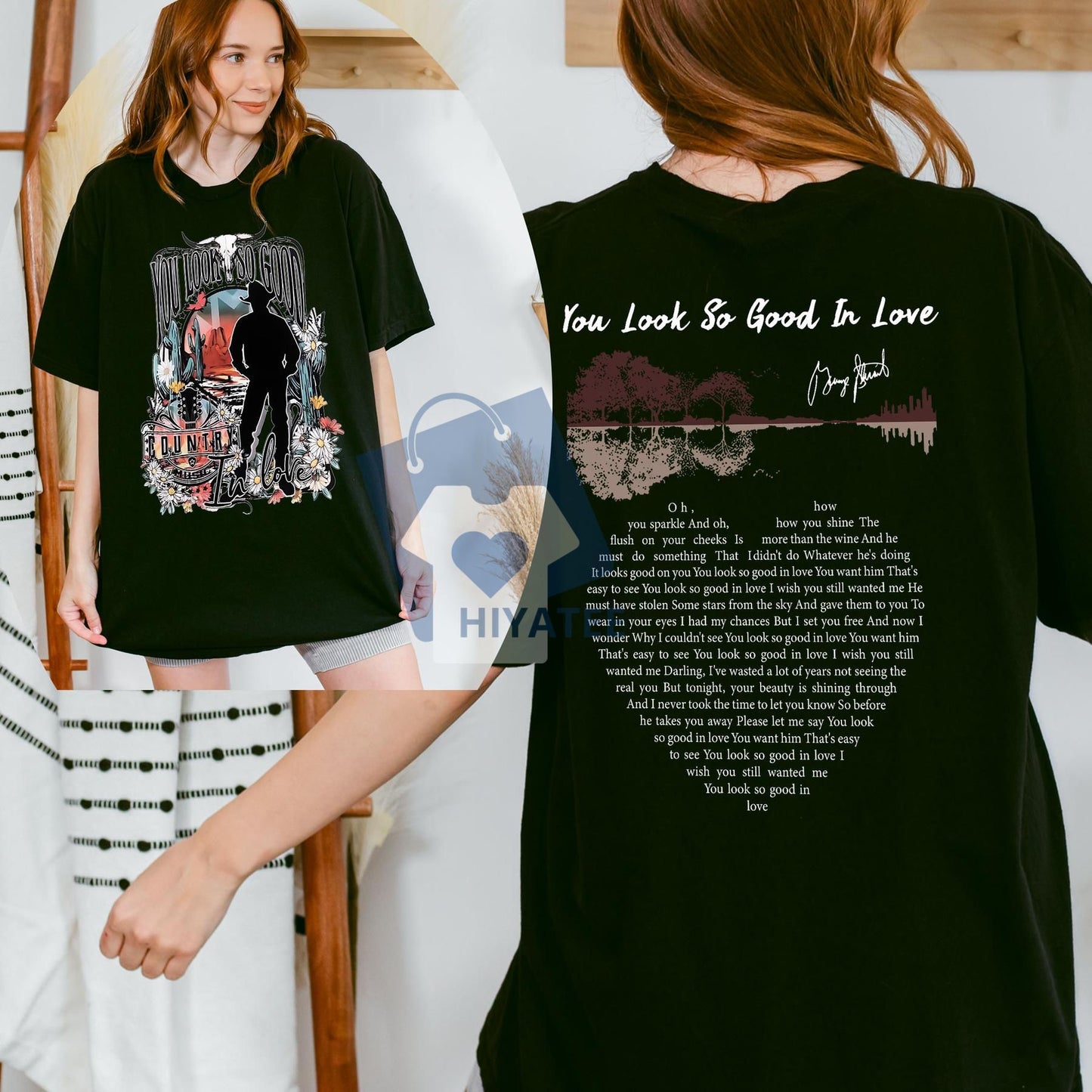 You Look So Good In Love Shirt – Retro Cowgirl Country Music Tee, George Strait Lyric Shirt, Western Concert Outfit