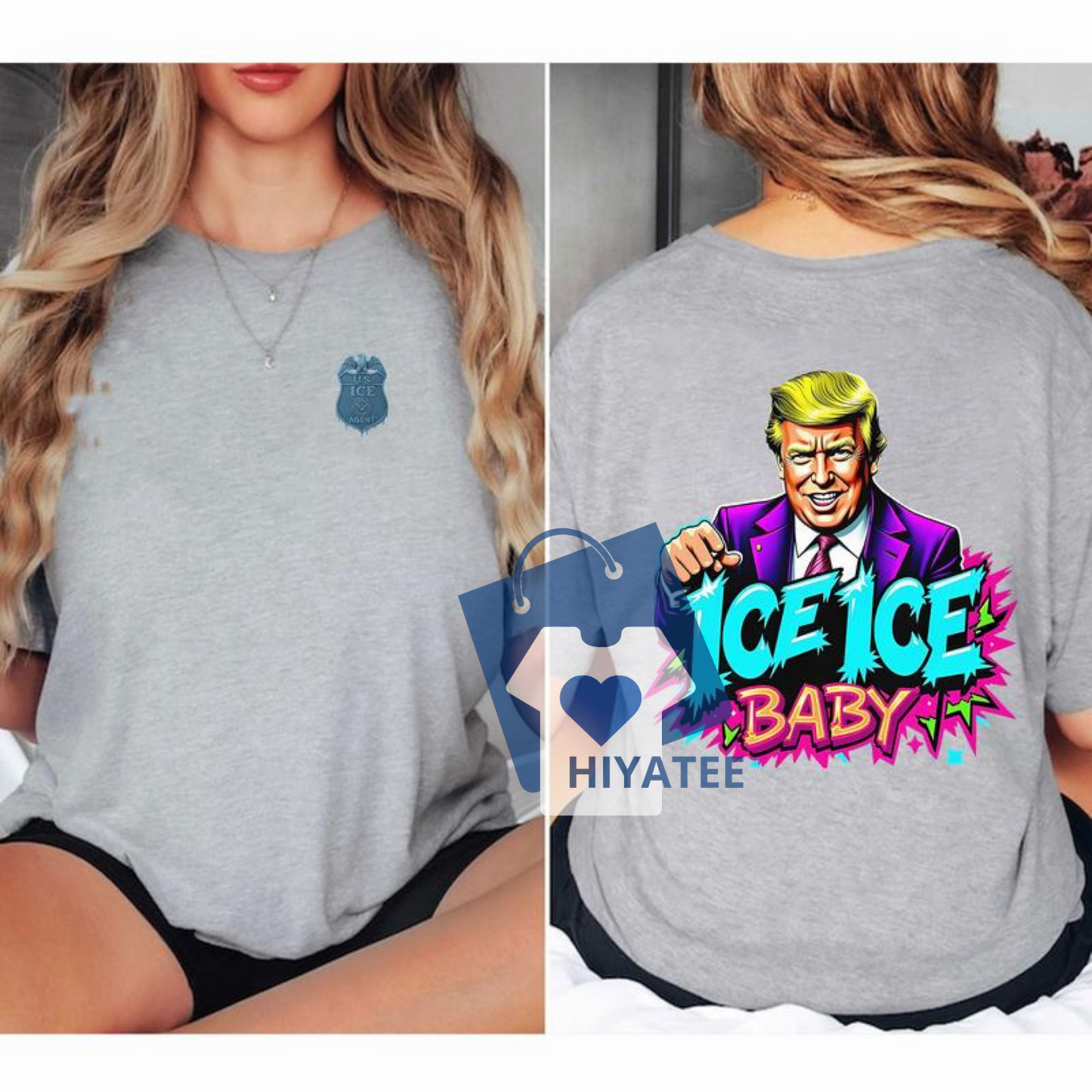 Ice Ice Baby Trump Shirt – Funny Political Meme Tee, Unisex Trending Graphic T-Shirt