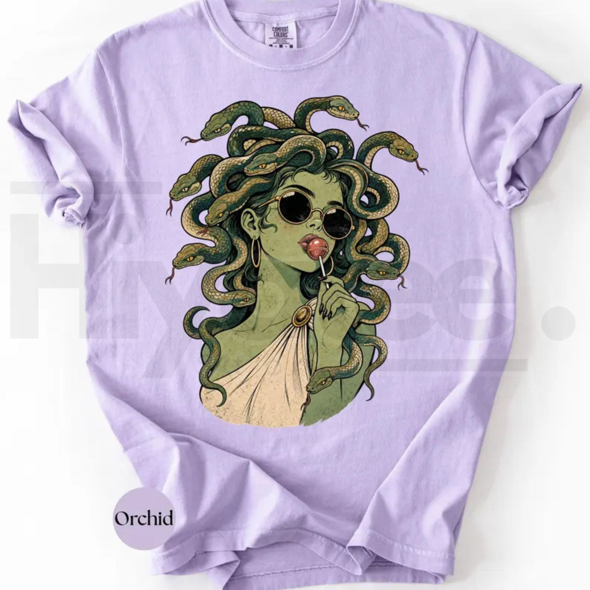 Comfort Colors Medusa Lollipop Retro Halloween Tee