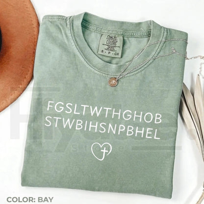 Comfort Colors John 3 16 God So Loved The World Christian Tee