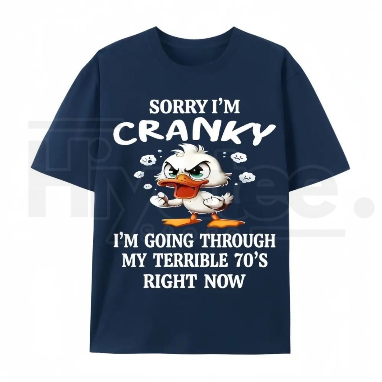 Funny 70s Duck Graphic Tee – Cute Retro Aesthetic 100% Cotton Unisex Shirt