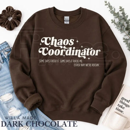 Chaos Coordinator Retro Sweatshirt – ESE Special Education Teacher Graphic Crewneck