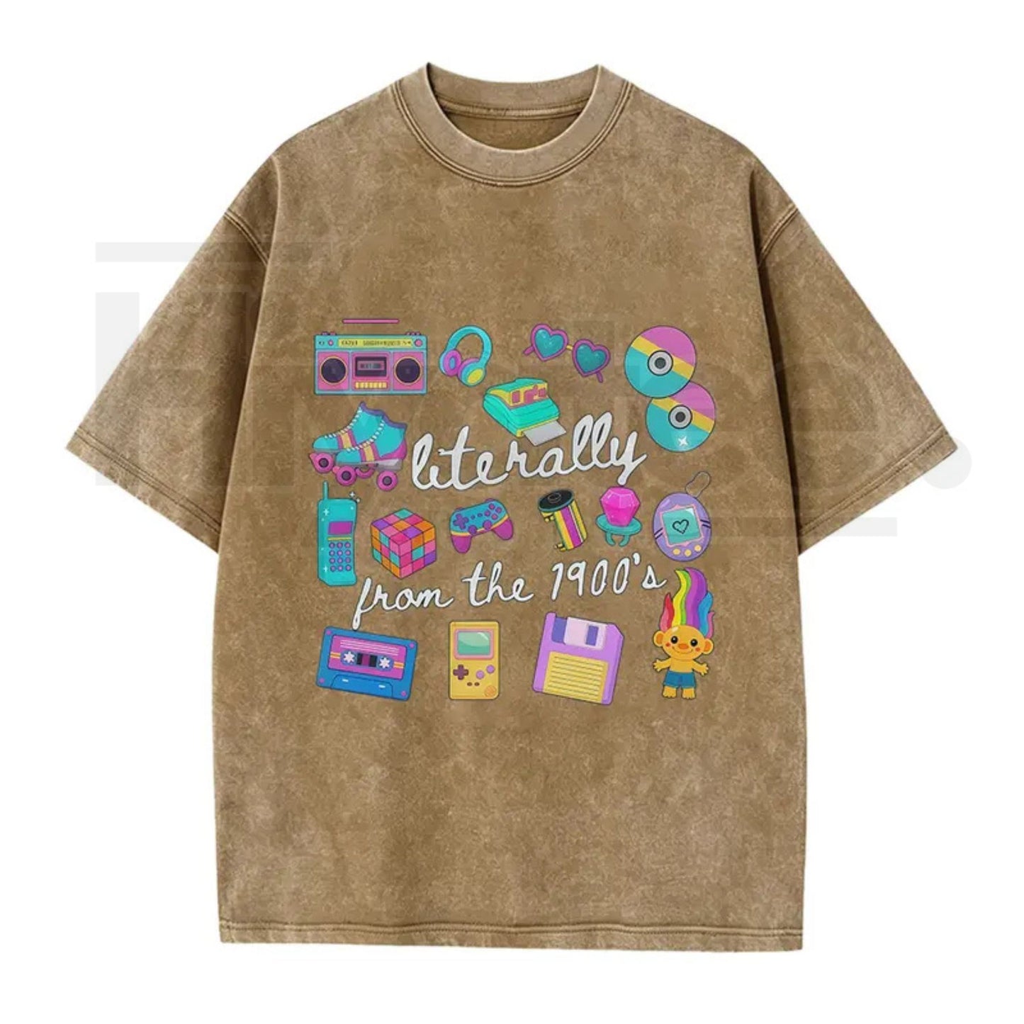 Literally From The 1900s Vintage T-Shirt – Funny Retro 90s Meme Graphic Tee
