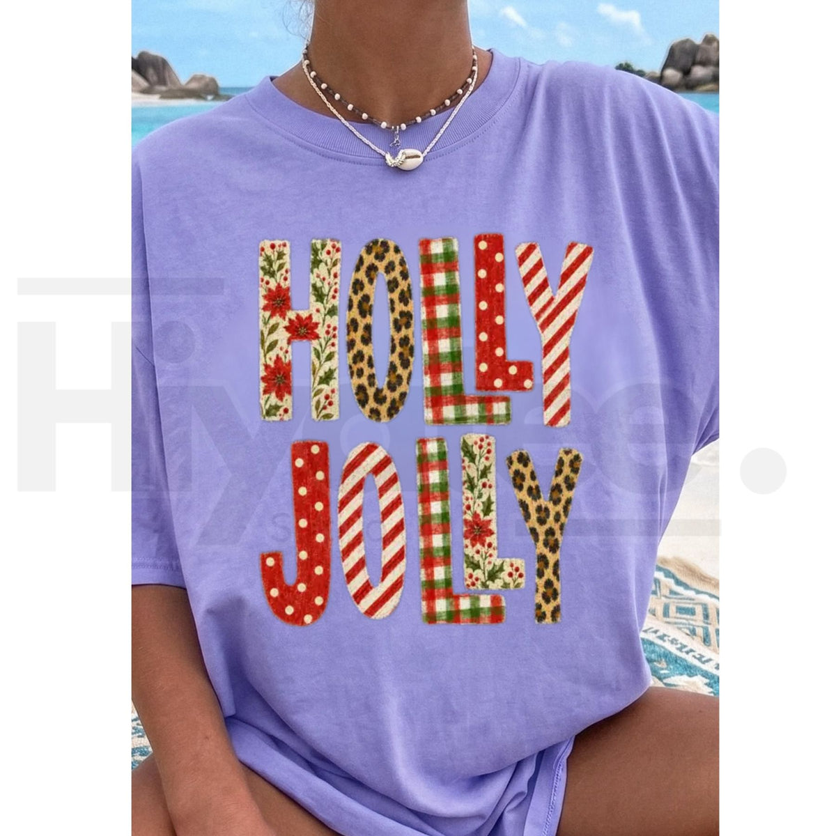 Holly Jolly Comfort Colors Shirt Trendy Christmas Tee