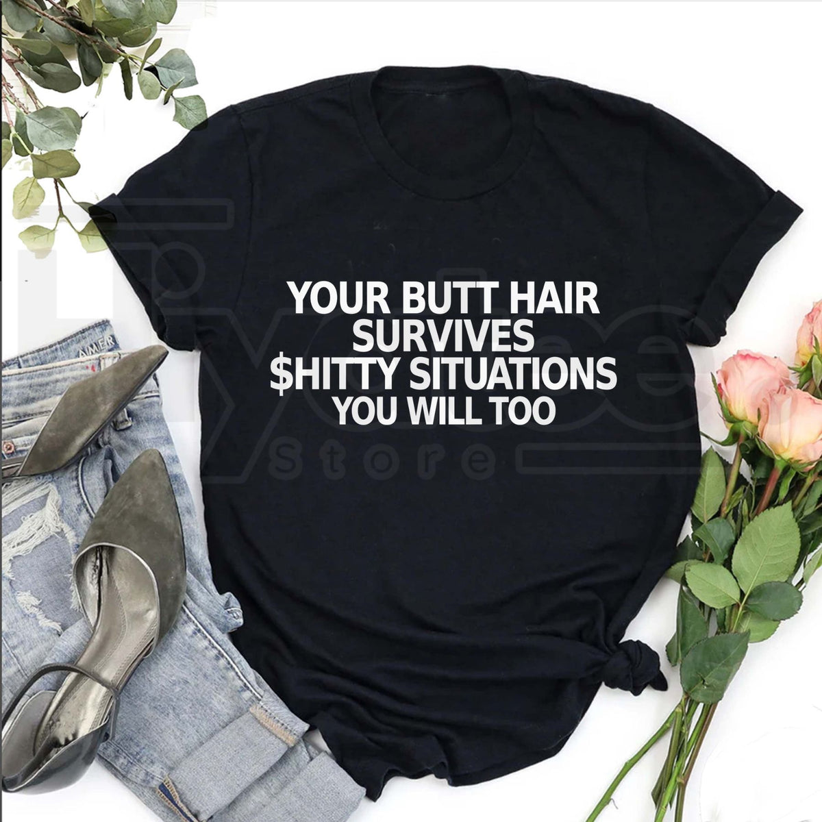 Funny Surviving Quote T-Shirt – Sarcastic Typography Tee