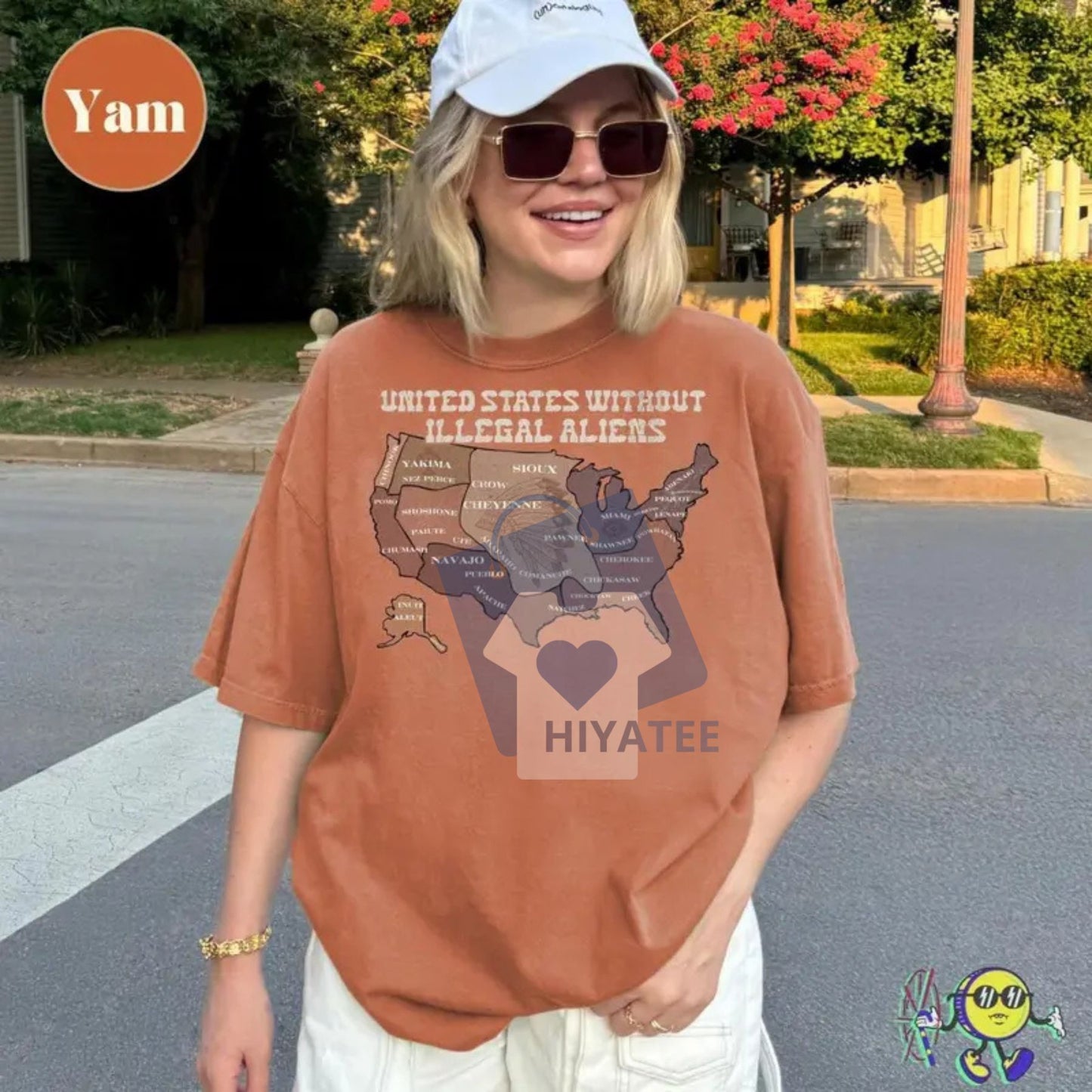US Without Illegal Aliens T-Shirt – Native American Pride Tee, Anti ICE Human Rights Shirt, No Human Is Illegal Graphic Top
