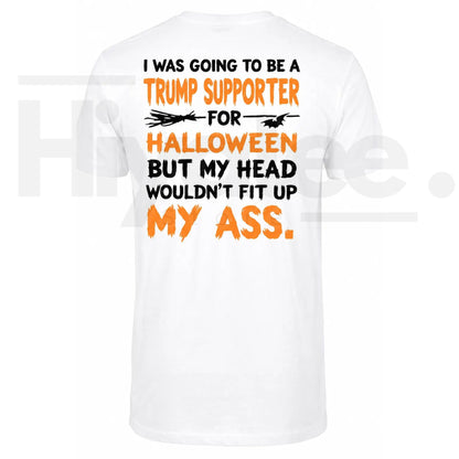 Funny Political Halloween T-Shirt – Sarcastic Bat Quote Back Print Graphic Tee