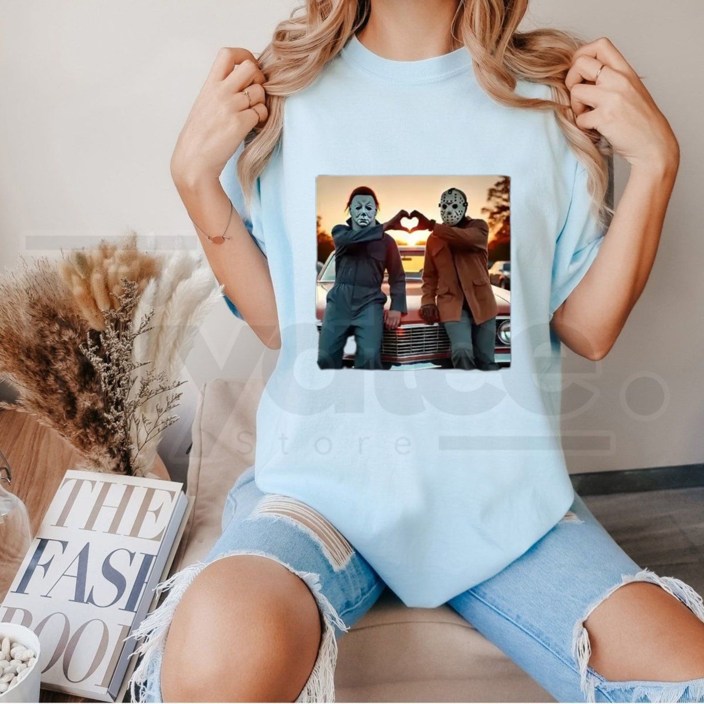 Vintage Michael Myers Halloween Heart Hands T-Shirt – Retro Horror Movie Tee