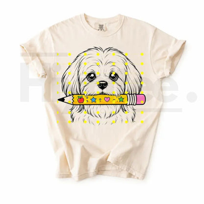 Comfort Colors 50+ Dog Breeds Back to School Teacher T-Shirt