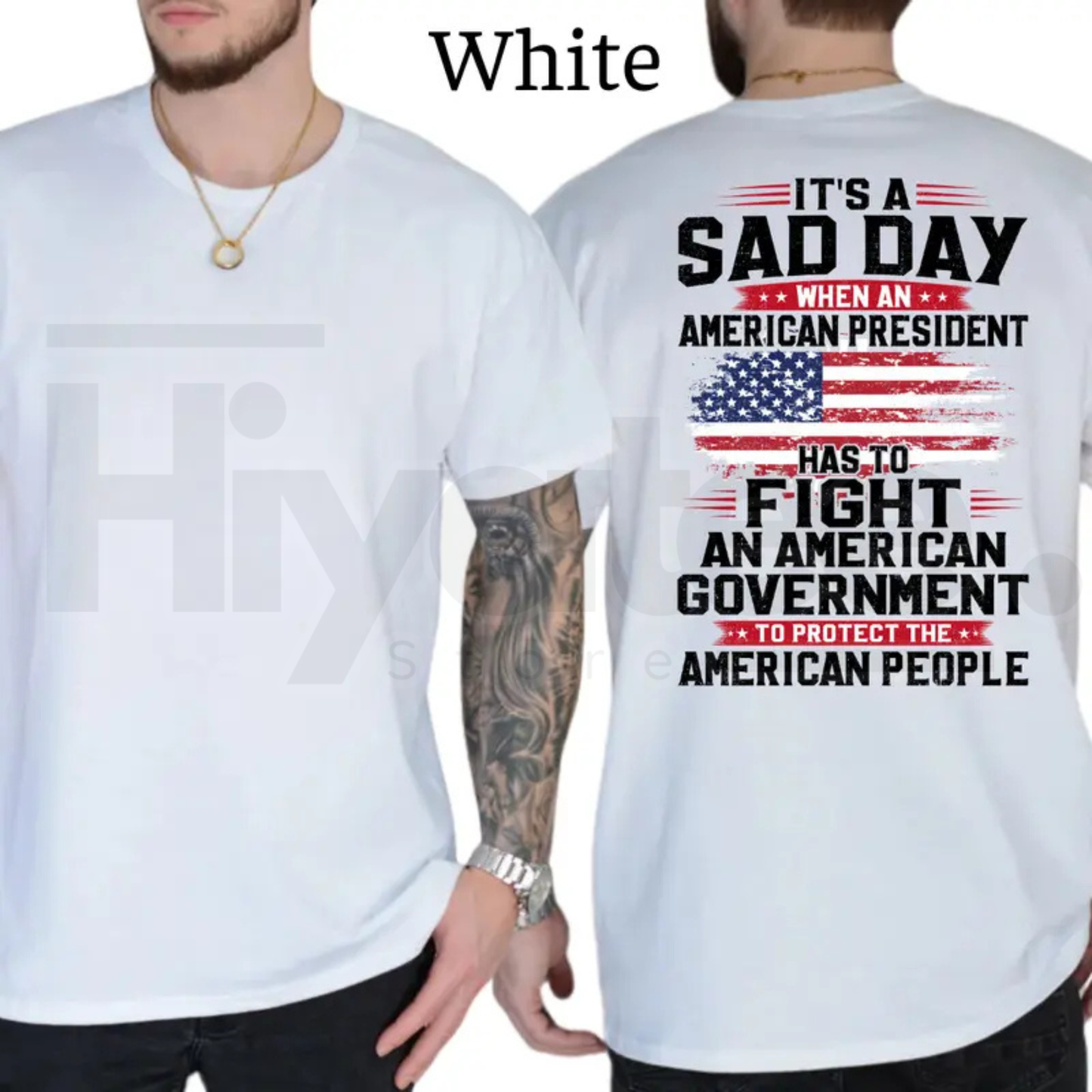 President Fight To Protect The American People T-Shirt – Conservative Political Graphics Tee