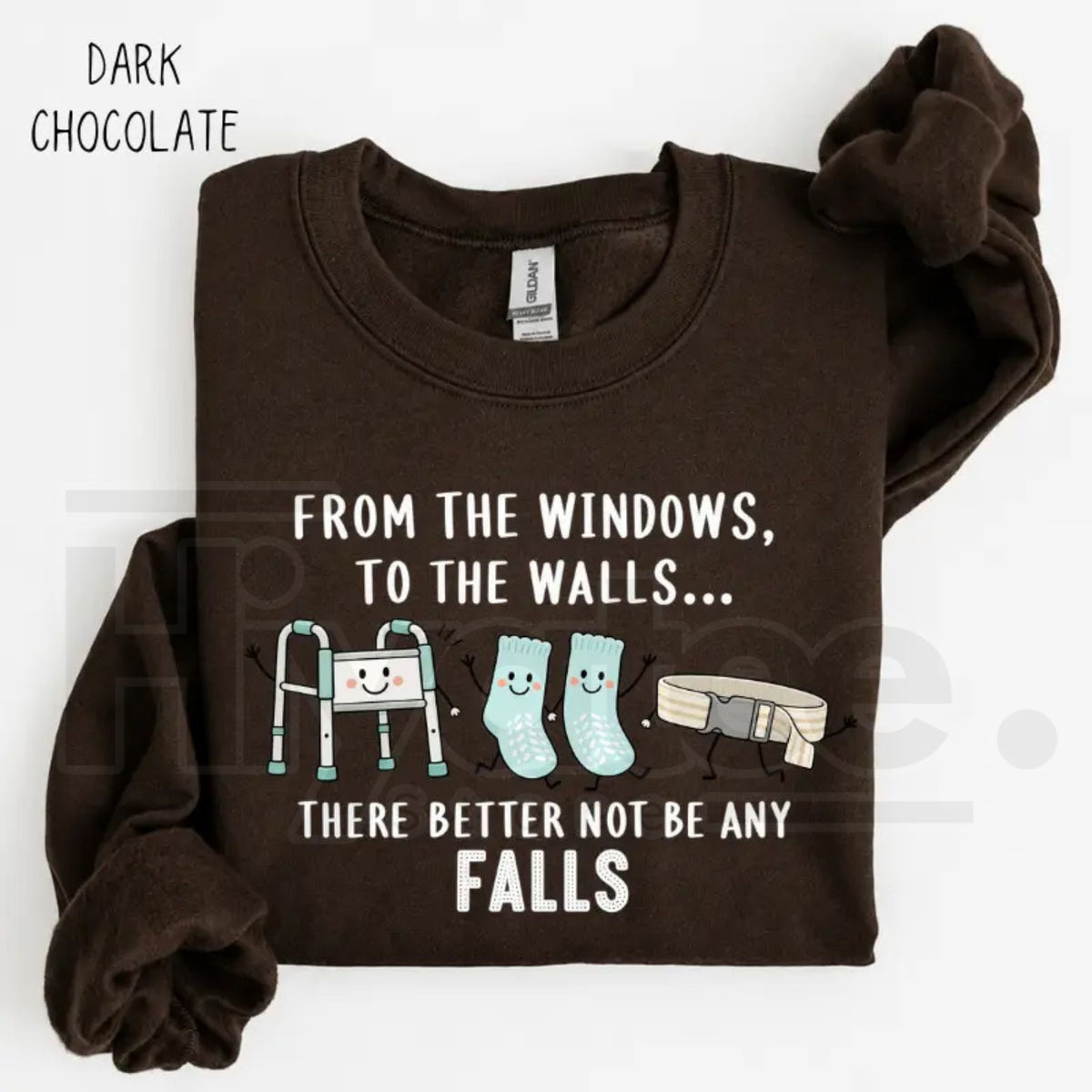 From the Windows to the Walls Nurse Sweatshirt – Funny Healthcare Hip Hop Pun Crewneck