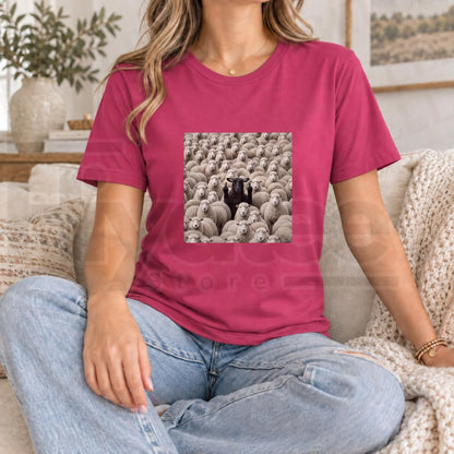 Comfort Colors Black Sheep Rebel T-Shirt – Sarcastic Adult Humor Tee