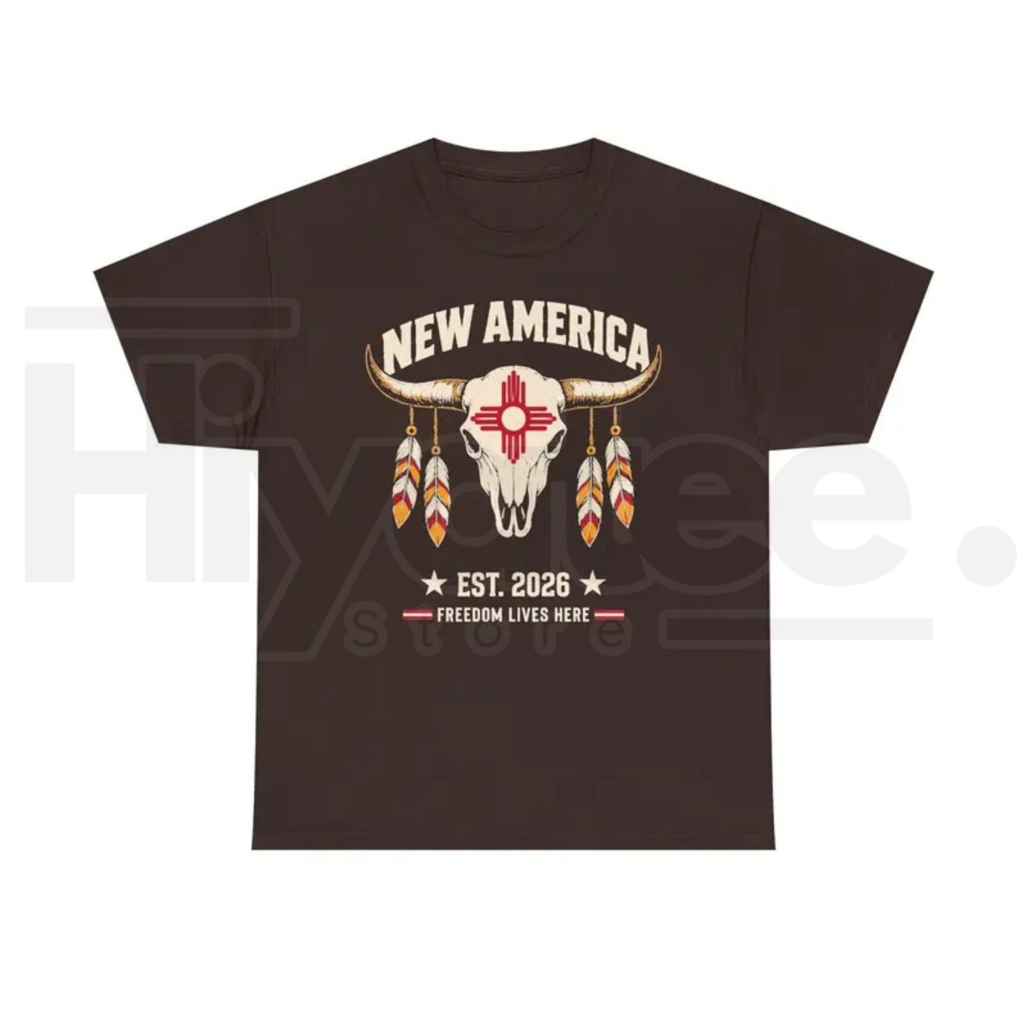 New America Zia Sun T-Shirt – New Mexico State Pride Graphic Tee
