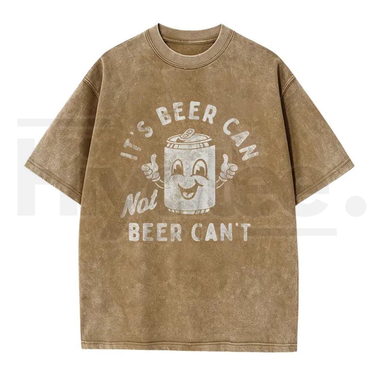 "Beer Can Not Beer Can't" Funny Pun T-Shirt – 180g Optimistic Graphic Tee