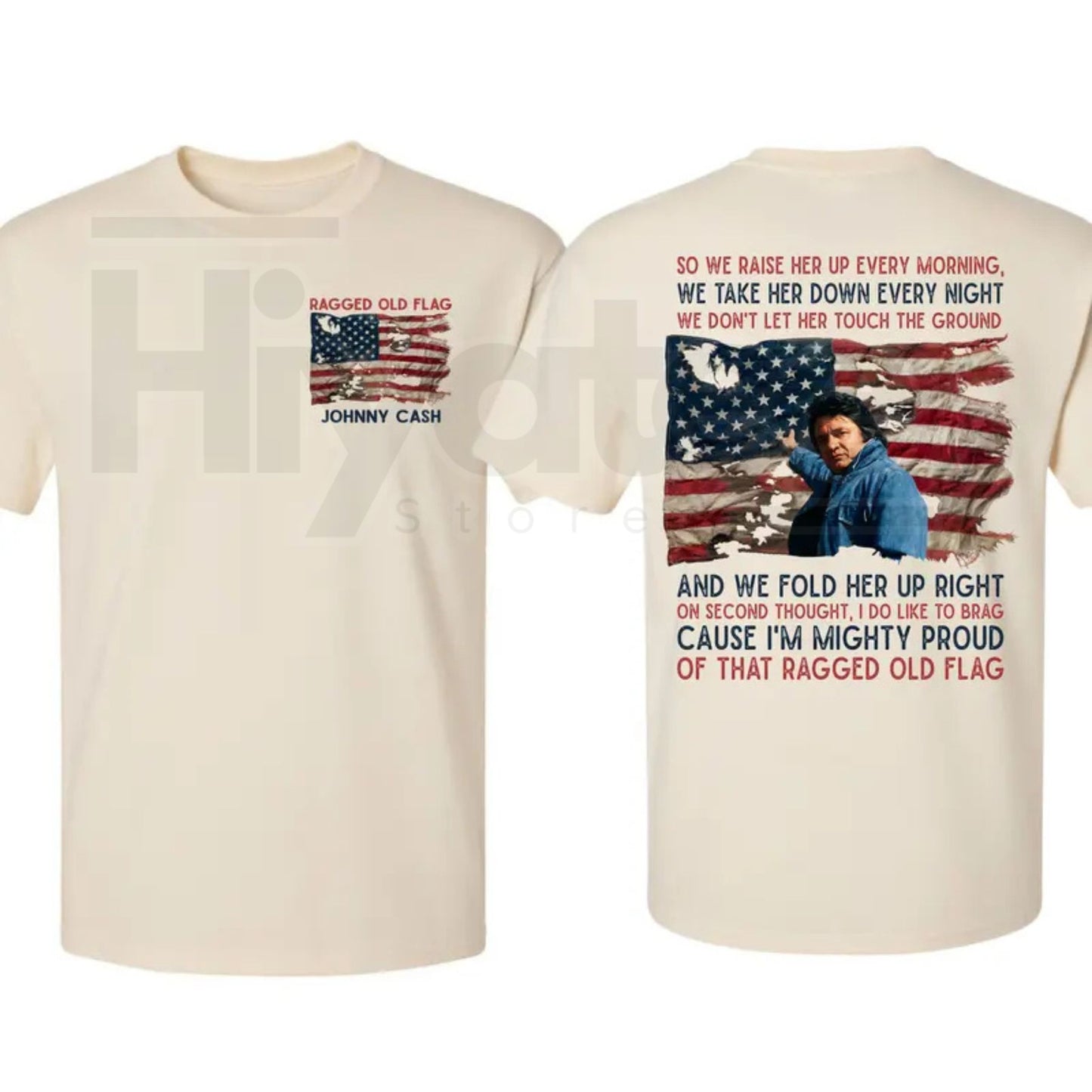 "Ragged Old Flag" – Johnny Cash Legend of Country Music Patriotic Top