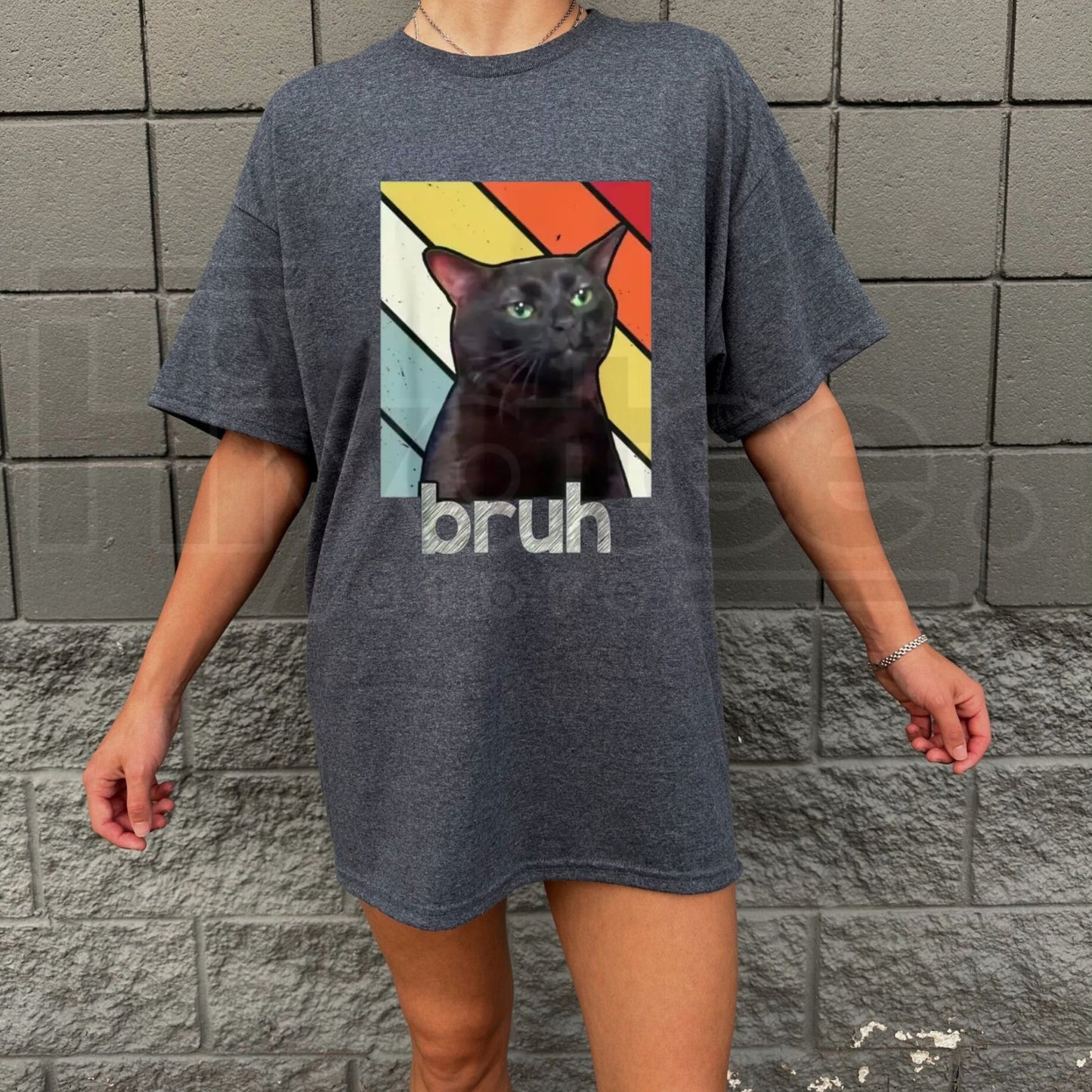 Funny Bros & Cat Meme Graphic Cotton T-Shirt for Boys – Cute Valentine's Day Gift for Kids