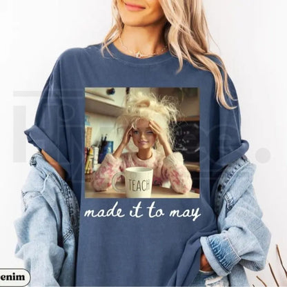 Comfort Colors® Last Day of School Teacher Doll Face Meme Shirt – Funny Summer Break Tee