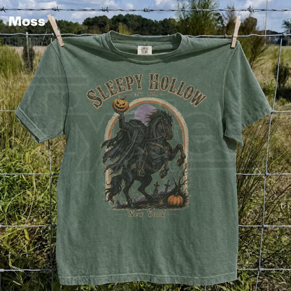 Vintage Sleepy Hollow 90s Graphic Tee Retro Headless Horseman Shirt