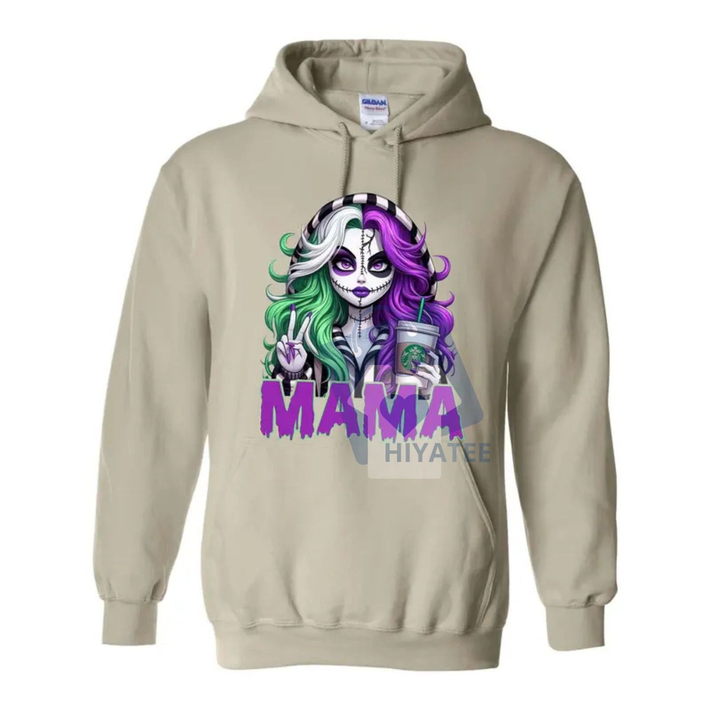 Spooky Mama Halloween Hoodie – Cool Mama Movies & Characters Graphic Sweatshirt, Gifts for Mom, Spooky Season Dailywear