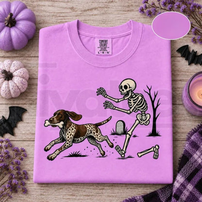 Comfort Colors Funny Halloween GSP German Shorthaired Pointer Tee