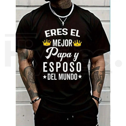Eres El Mejor Papa Spanish Graphic T-Shirt – Vintage Father's Day Gift for Dad