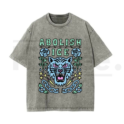 Statement Graphic Vintage Washed T-Shirt – Bold Satirical Cotton Unisex Tee