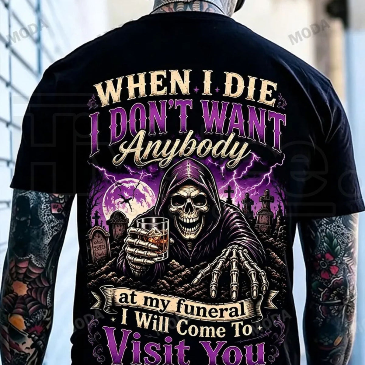 Chaosmoda Gen X Custom Year Skull T-Shirt – Vintage Funeral Humor Tee