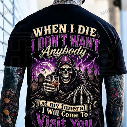 Chaosmoda Gen X Custom Year Skull T-Shirt – Vintage Funeral Humor Tee