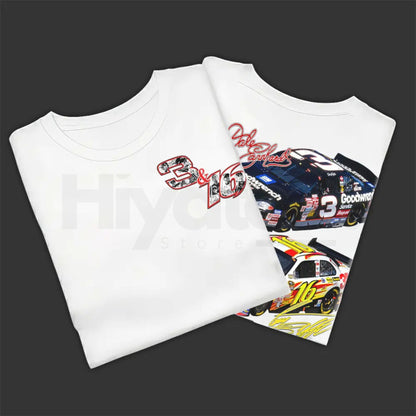 Vintage Racing Legacy Stock Car T-Shirt – Double-Sided #3 & #16 Motorsports Tee