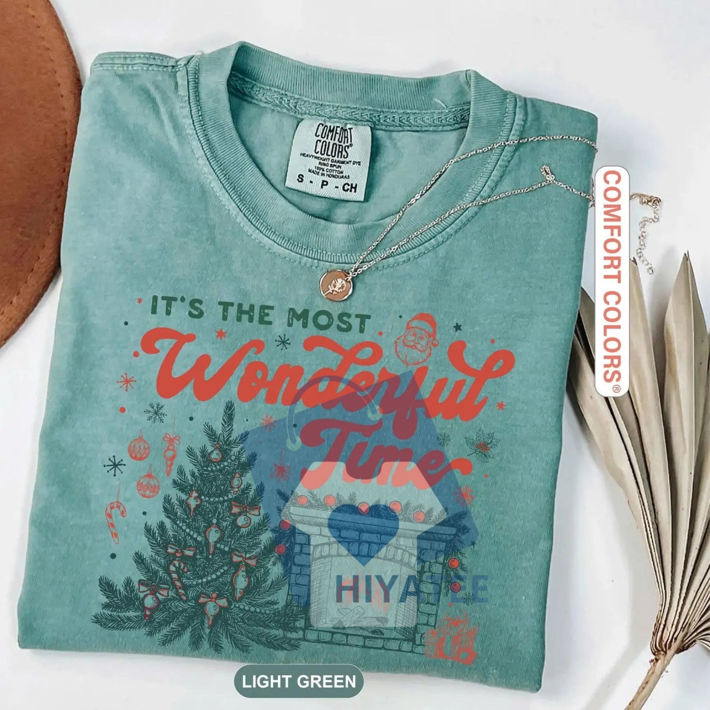 Comfort Colors Christmas Time Shirt – 'It's The Most Wonderful Time' Tee, Vintage Christmas Shirt, Retro Holiday T-shirt