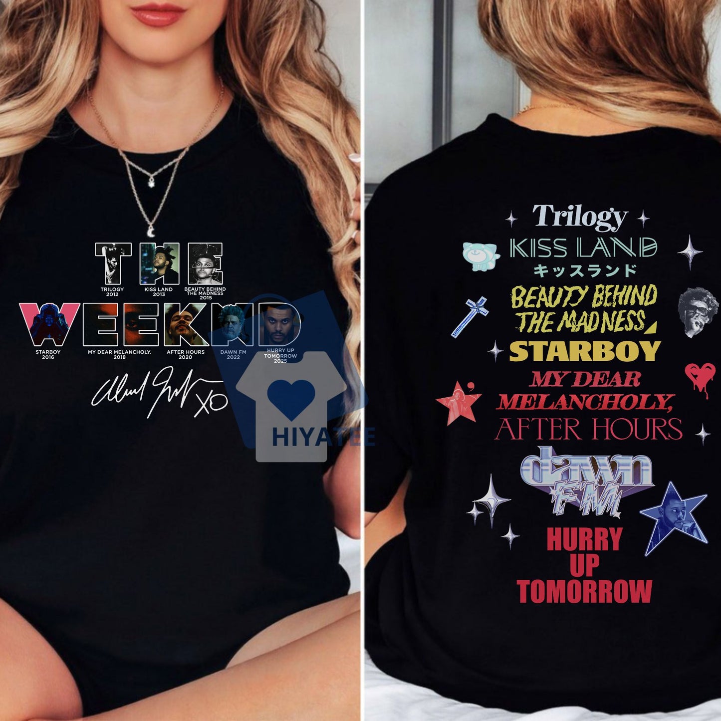 Hurry Up Tomorrow 2025 The Weeknd T-Shirt – Double-Sided Album Merch Tee, Bold Graphic Shirt for Fans of XO & Alt R&B Style