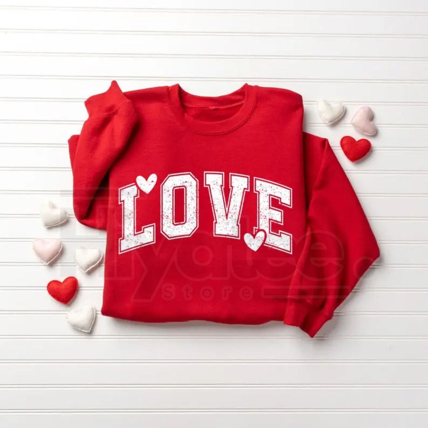 Retro Love Valentines Heart Sweatshirt: Cute Vintage Teacher Valentine Crewneck
