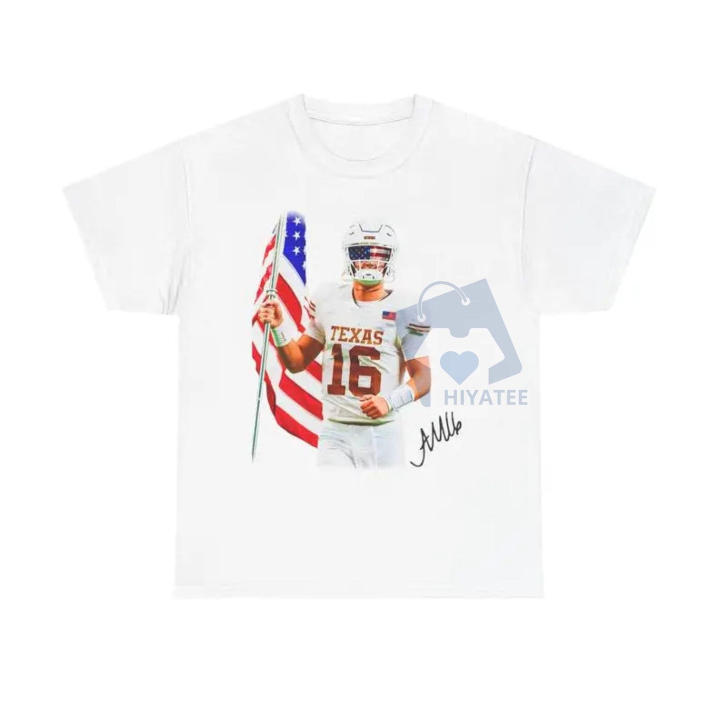 Arch Manning USA T-Shirt – American Football Fan Tee, Patriotic College Sports Apparel