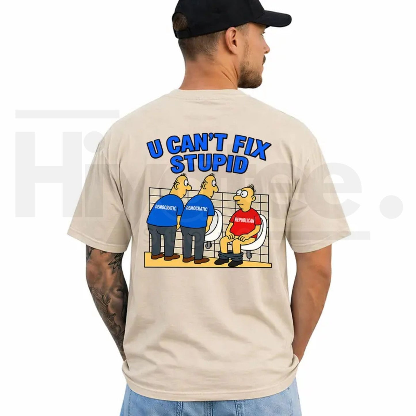 You Can't Fix Stupid Political T-Shirt – Funny Democrat Republican Joke Tee