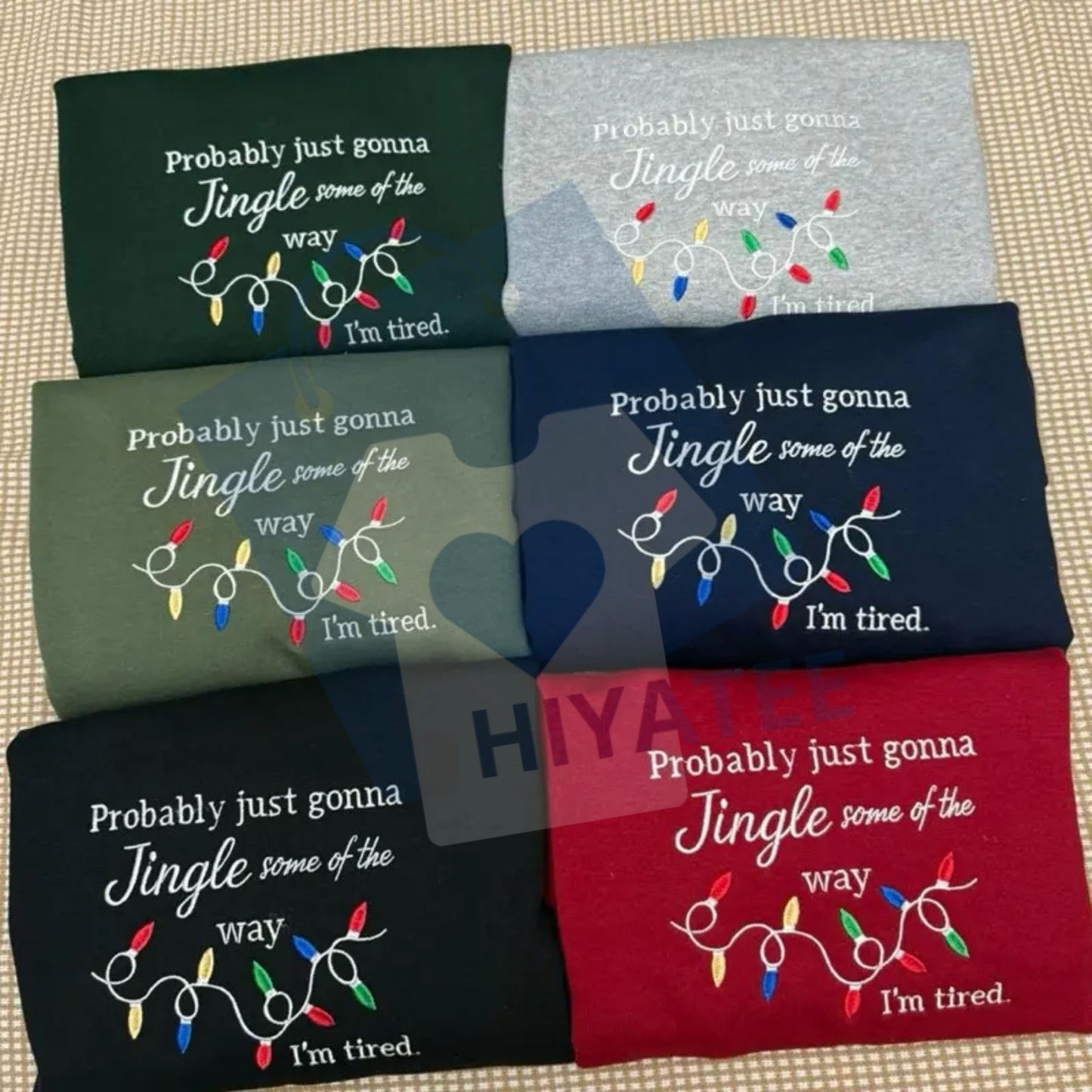 Funny Christmas Embroidered Sweatshirt – Unisex Holiday Crewneck, Festive & Humorous Gift