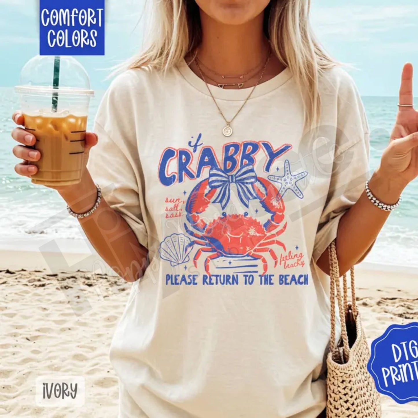 Comfort Colors® If Crabby Shirt – Trendy Women's Graphic Tee & Funny Sarcastic Shirt